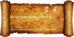 Brestyenszky Atala névjegykártya